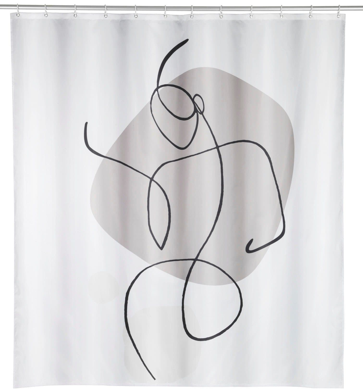 WENKO Duschvorhang Ladyline | Mehrfarbig