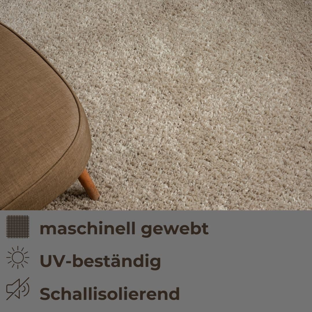 OTTO home Hochflor-Teppich Banji | Beige