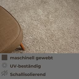 OTTO home Hochflor-Teppich Banji | Beige