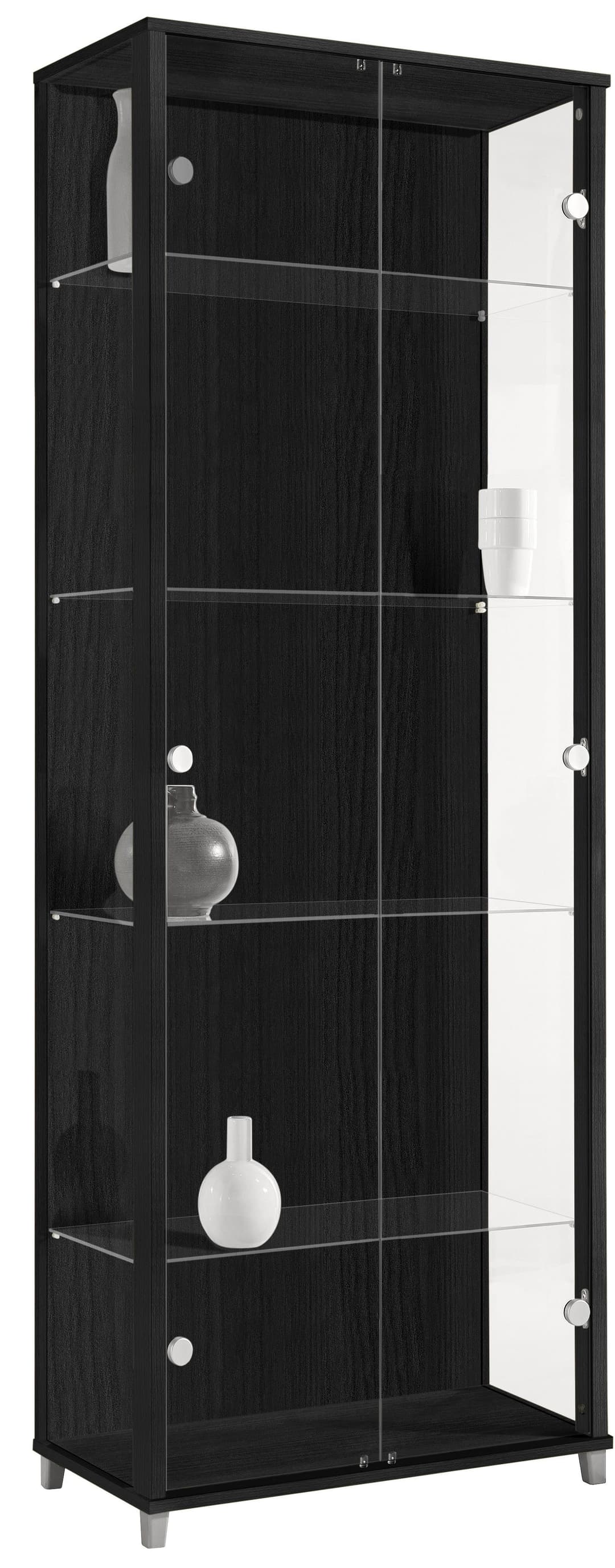 fif möbel Vitrine OPTIMA | Schwarz