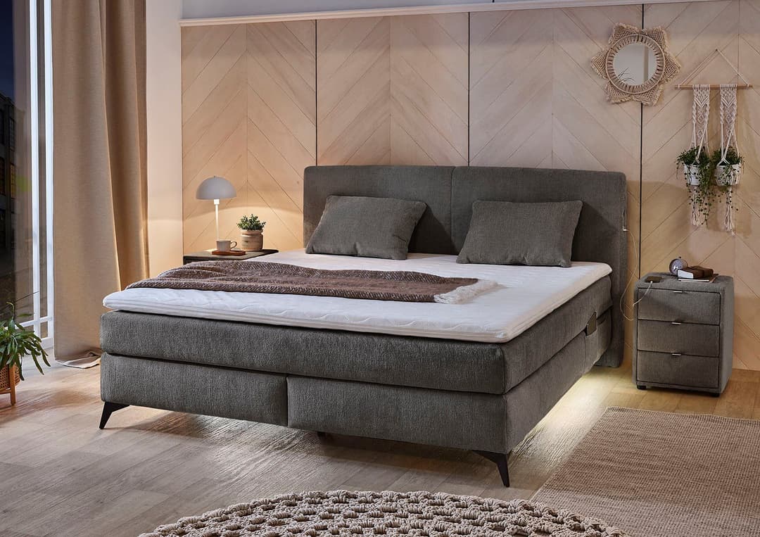 Jockenhöfer Gruppe Boxspringbett Kira | Grau