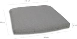 GO-DE Sitzkissen Selina | Grau