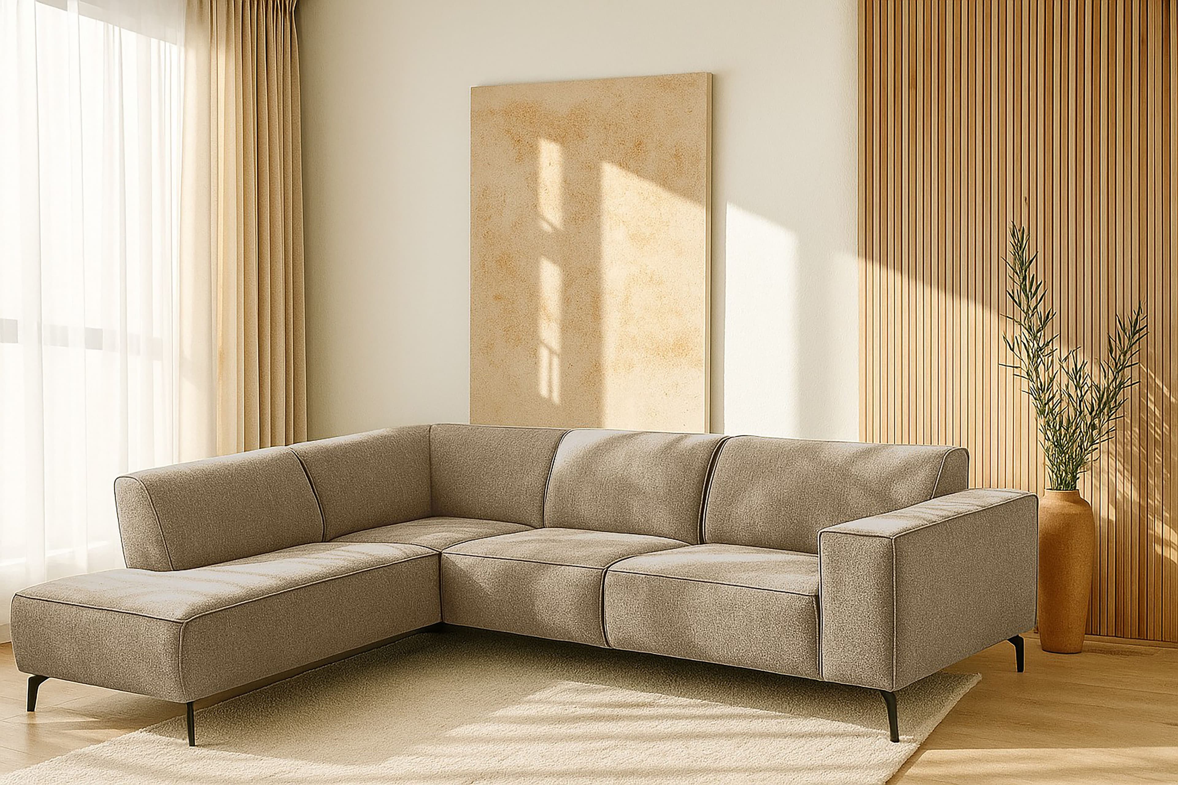 Home affaire Ecksofa LORCAN | Braun