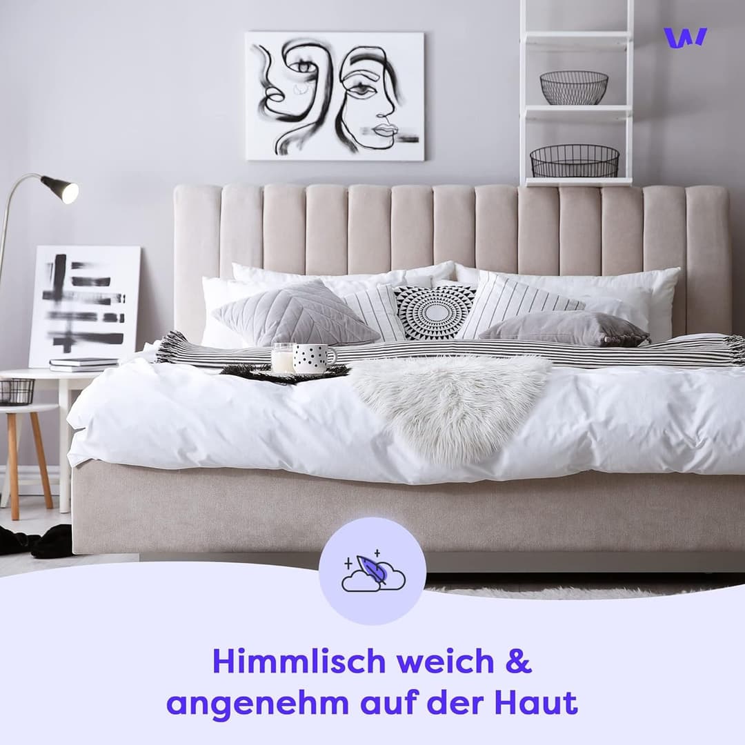 Wolkenfeld Bettwäsche Renforcé | Blau