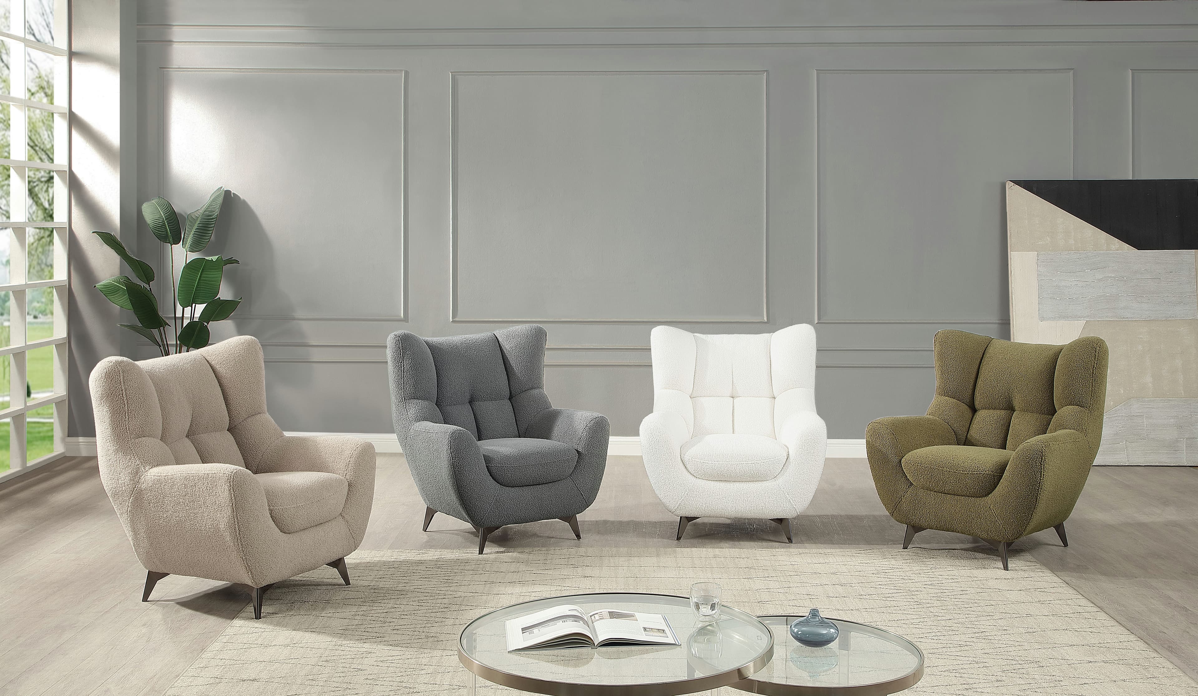 ATLANTIC home collection Sessel Shawn | Grau