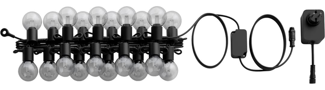 Philips Hue Festavia Globe Outdoor Lichterkette | Schwarz
