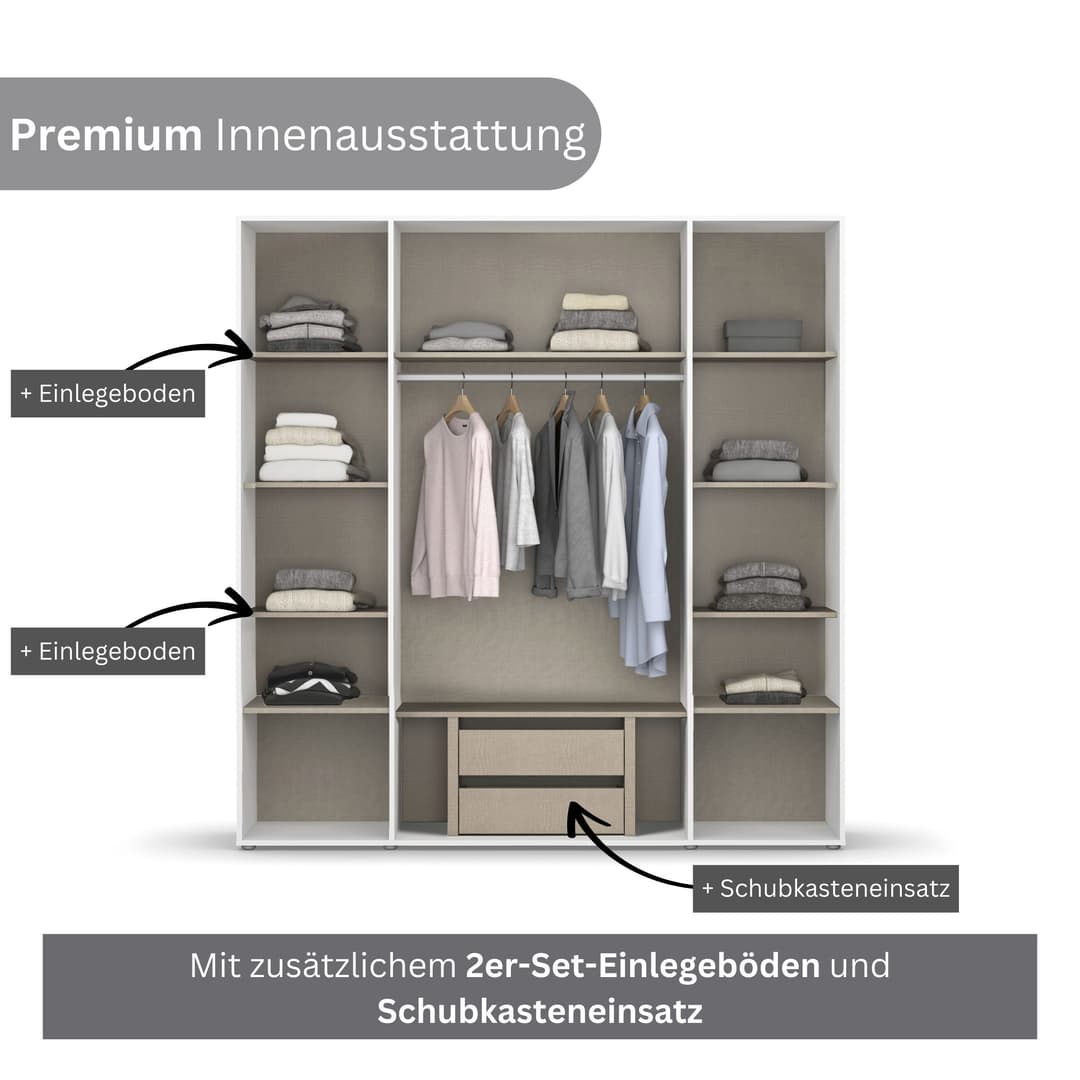 rauch Kleiderschrank VOYAGER | Weiß