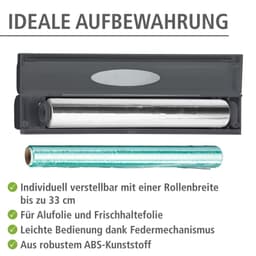 Wenko Perfect-Cutter Folienspender | Grau
