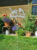 Ambiente Haus Gartenstecker Vogel | Grau 4
