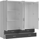 Schlafkontor Drehtürenschrank Ivar Kleiderschrank mit Spiegel 4