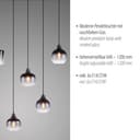 JUST LIGHT Pendelleuchte ZEA | Schwarz 4