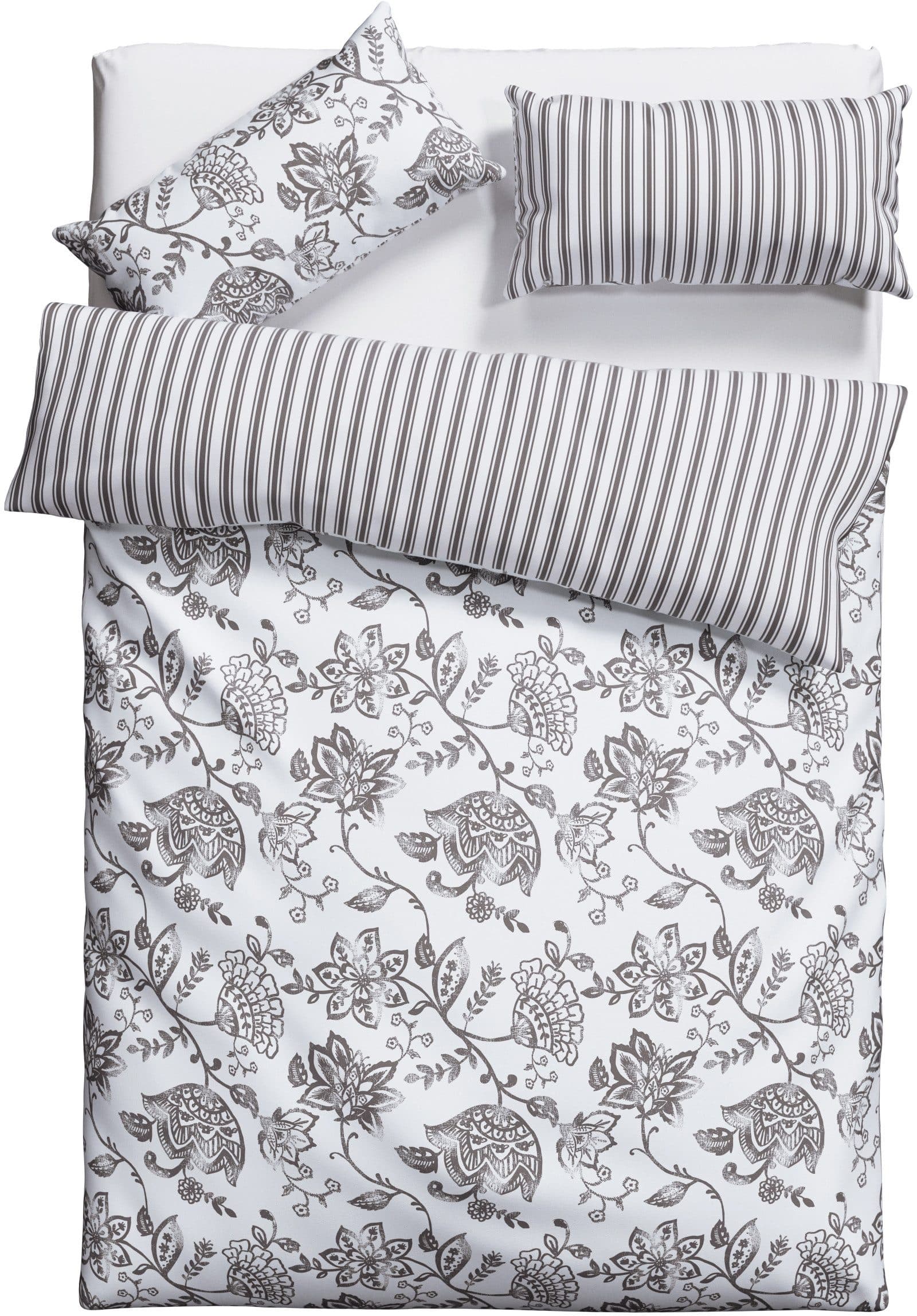 OTTO home Bettwäsche Nordby Flanell | Grau