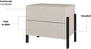 OTTO home Nachtkommode Jukon | Beige 2