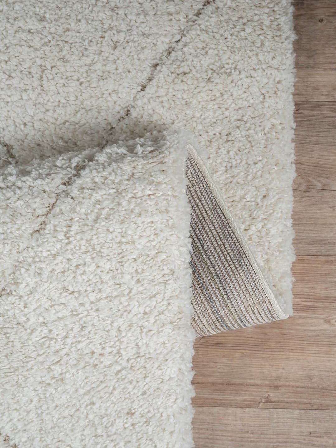 the carpet Teppich Bahar Shaggy | Beige