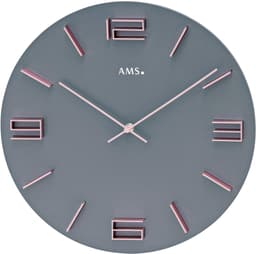 AMS Wanduhr W9590 | Holztöne