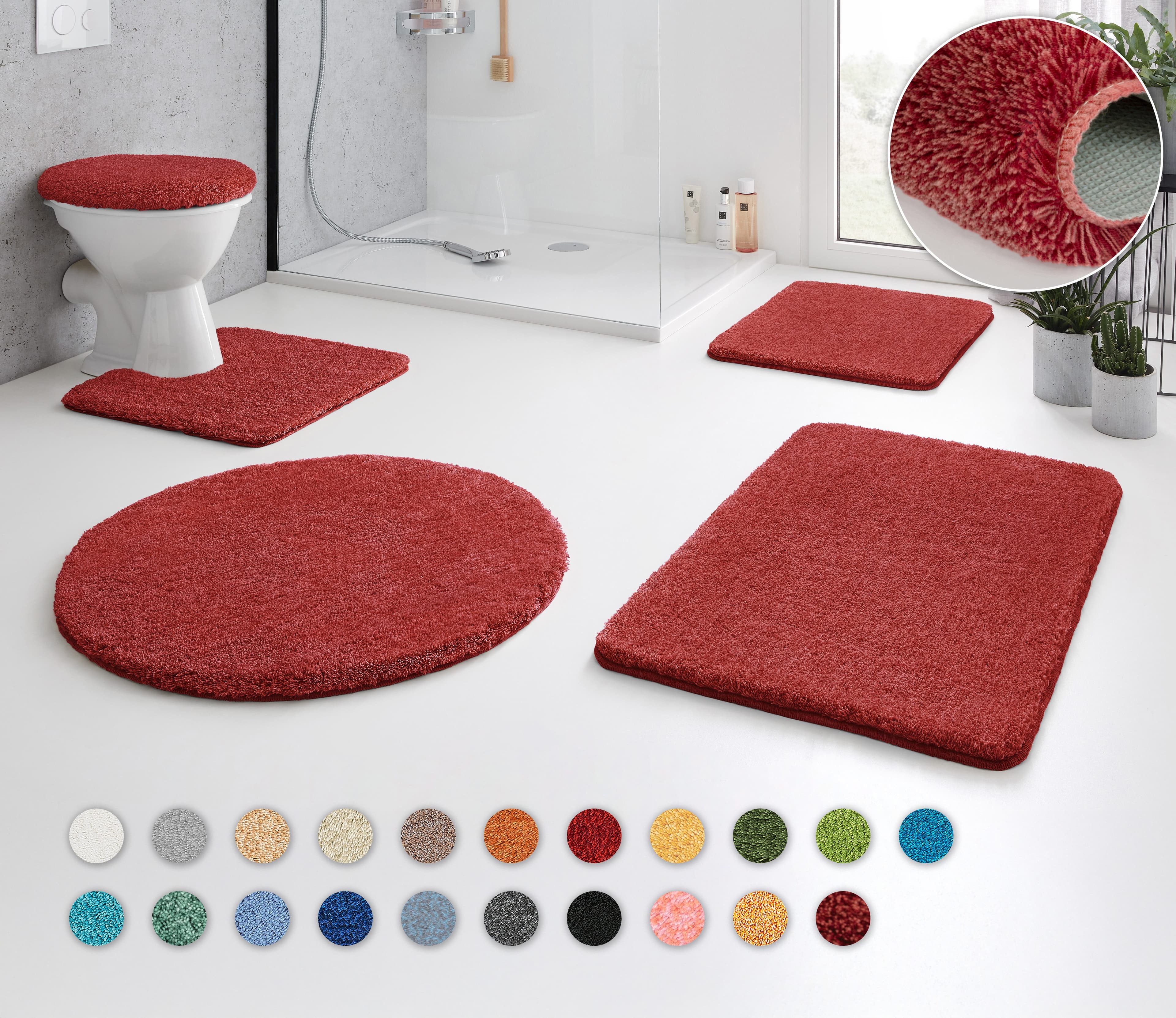 Kleine Wolke Badematte RELAX | Rot