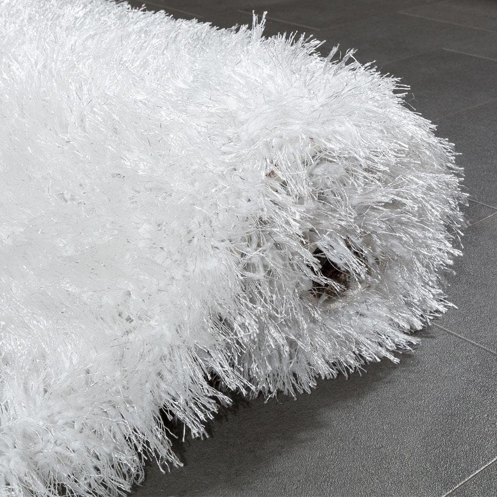 Paco Home Hochflor-Teppich Glamour 300 | Weiß