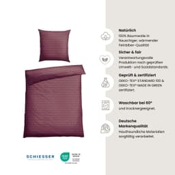 Schiesser Bettwäsche Drops | Rosa