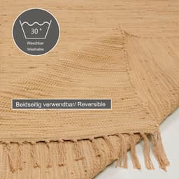THEKO Teppich Happy Cotton Fleckerl | Beige
