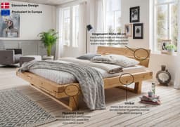 Home affaire Massivholzbett Ultima | Holztöne