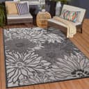Sanat Teppich Floral 2 Outdoor | Grau 2