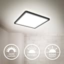 B.K.Licht Panel LED Deckenleuchte | Schwarz 2