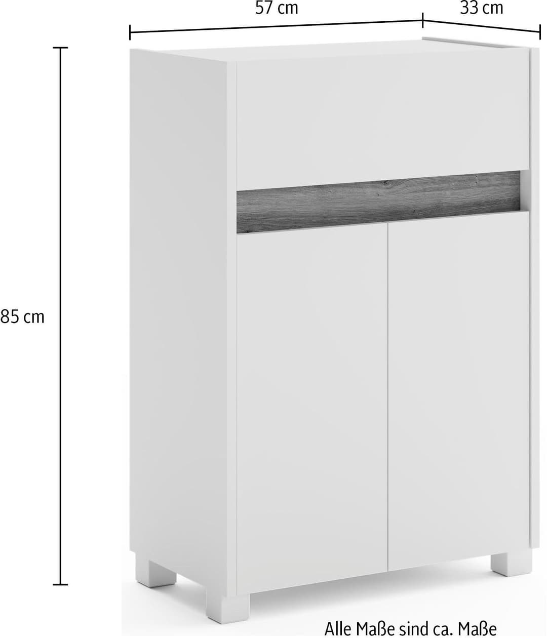 Schildmeyer Midischrank Cosmo | Weiß