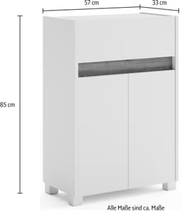 Schildmeyer Midischrank Cosmo | Weiß