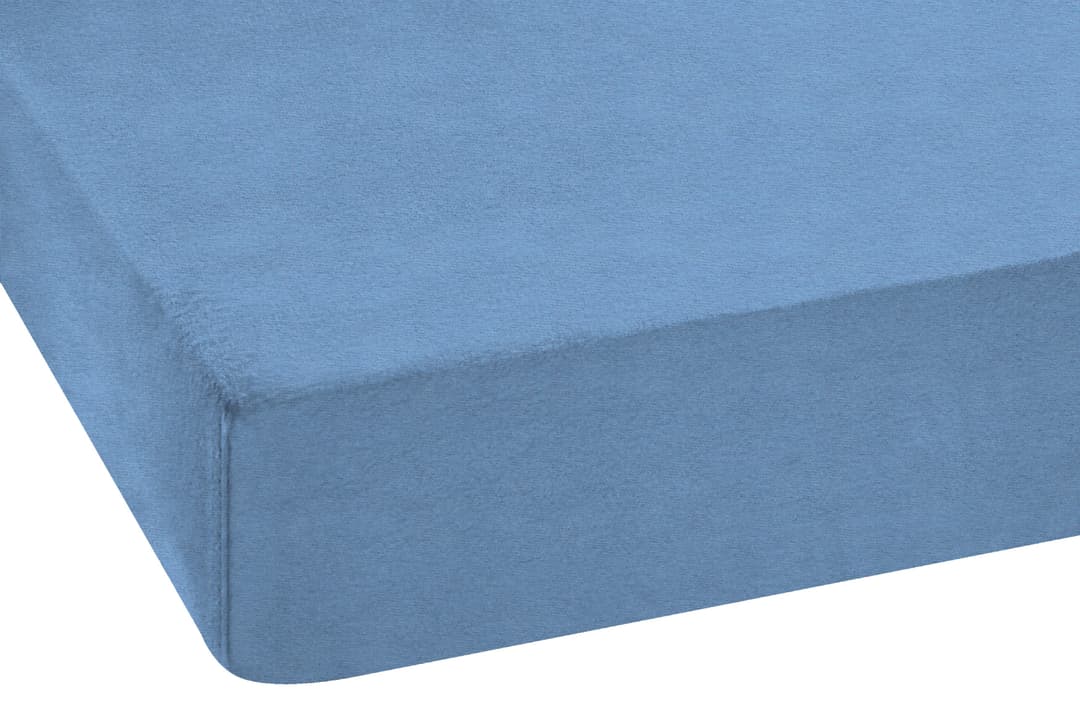 SETEX Spannbettlaken Feinbiber | Blau