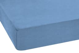 SETEX Spannbettlaken Feinbiber | Blau