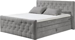 ED EXCITING DESIGN Boxspringbett "Cashfield" | Grau