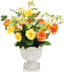 Kunstblume Rosen im Pokal | Mehrfarbig