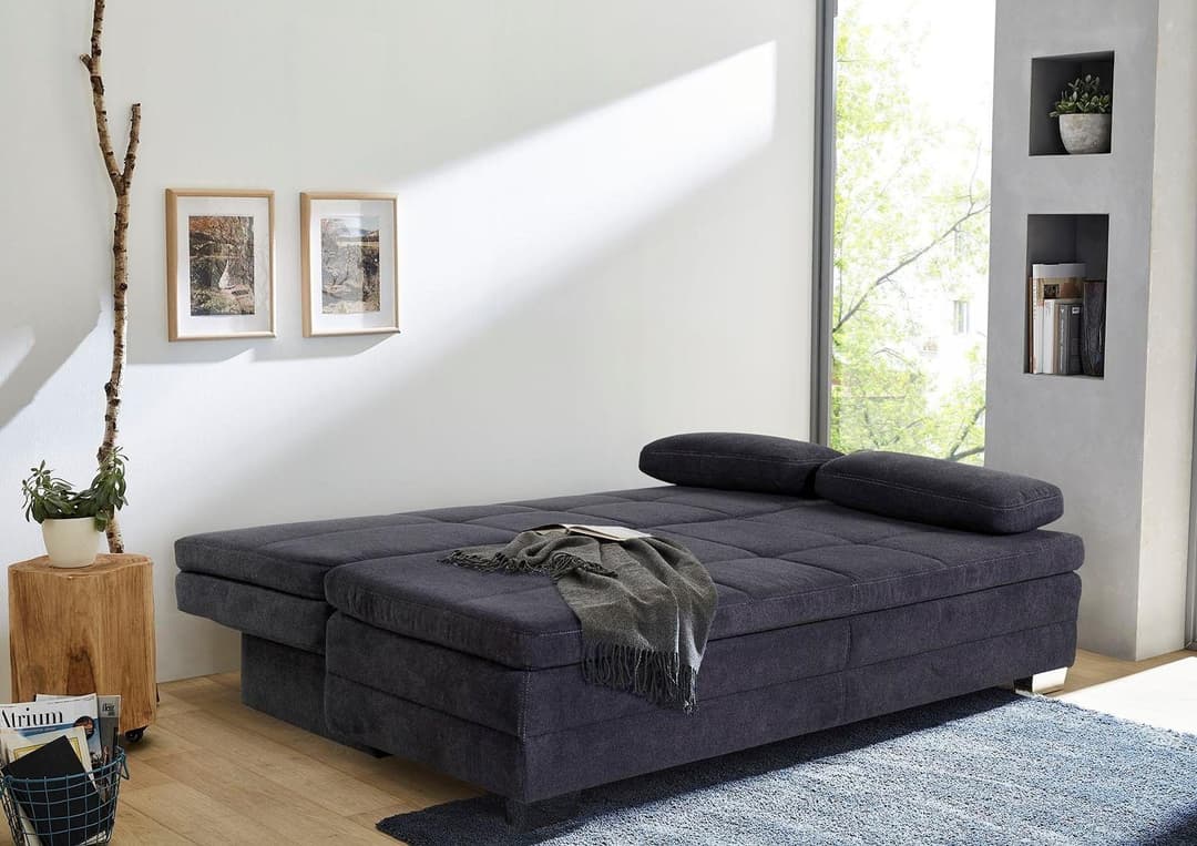 Jockenhöfer Gruppe Schlafsofa Lincoln | Blau
