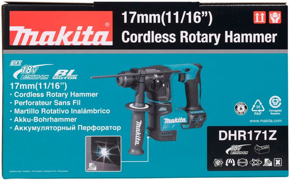 Makita Akku-Bohrhammer DHR171Z | Mehrfarbig