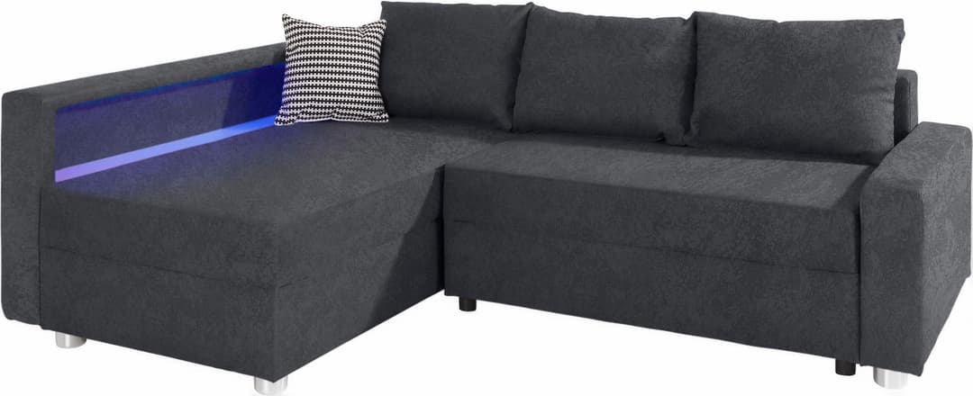 COLLECTION AB Ecksofa Relax L-Form | Grau