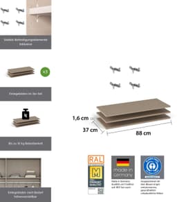 rauch Einlegeboden für Schränke der Serie MINOSA | Beige