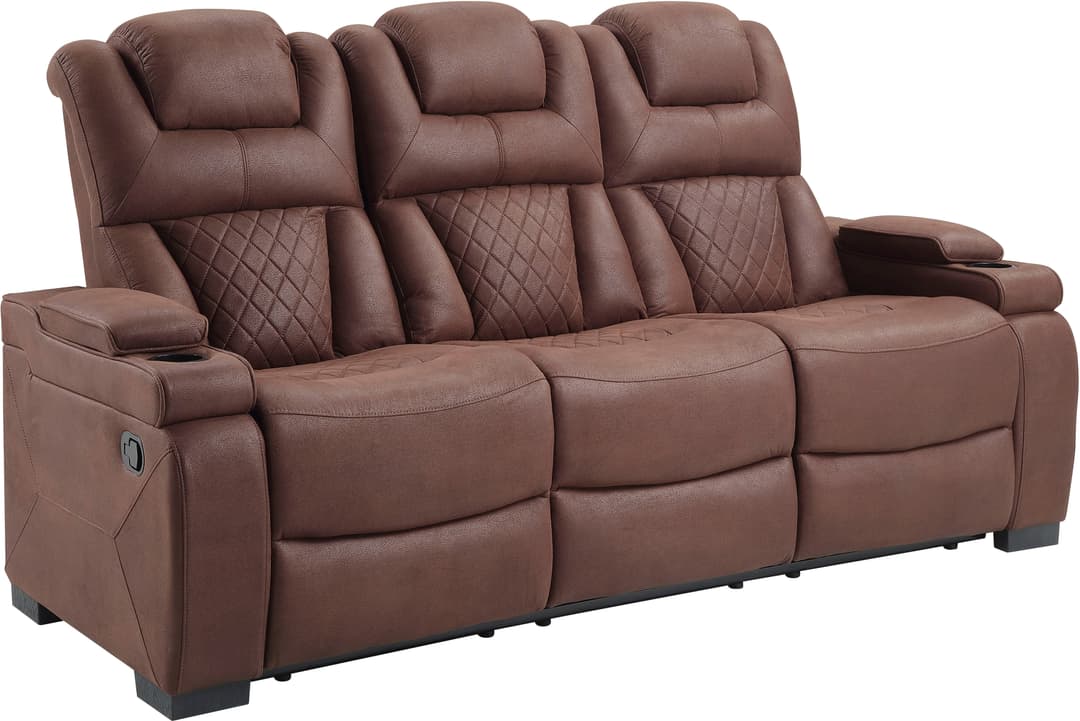 ATLANTIC home collection 3-Sitzer Faris | Braun