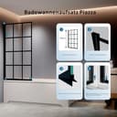 welltime Badewannenaufsatz | Schwarz 3