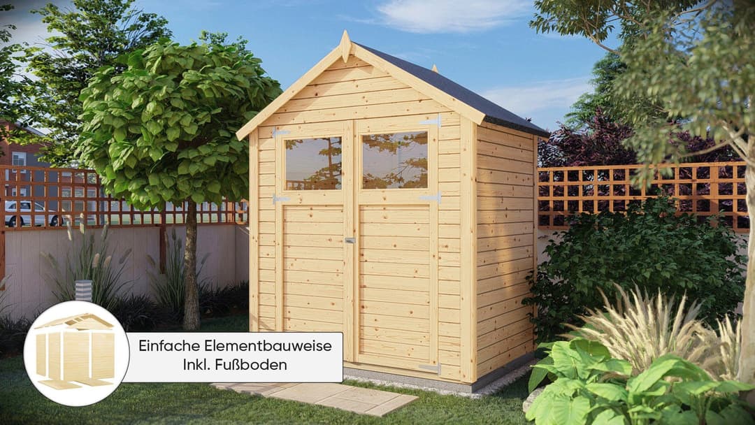 KONIFERA Gartenhaus Sylt 1 | Holztöne