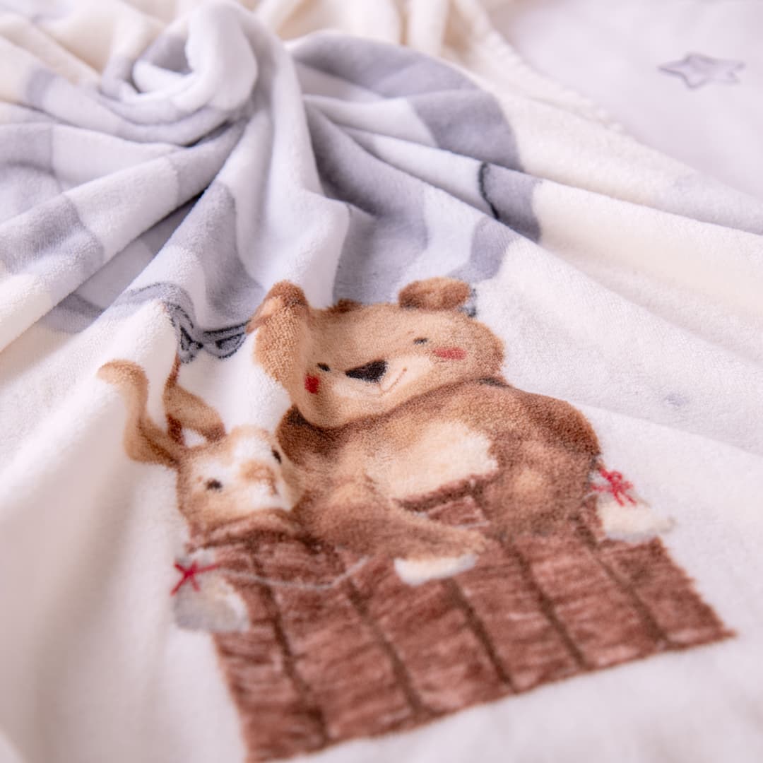 babybest® Kuscheldecke Ballonfahrt | Beige