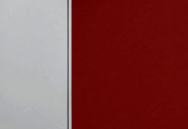 wiho Küchen Glashängeschrank Kiel | Rot