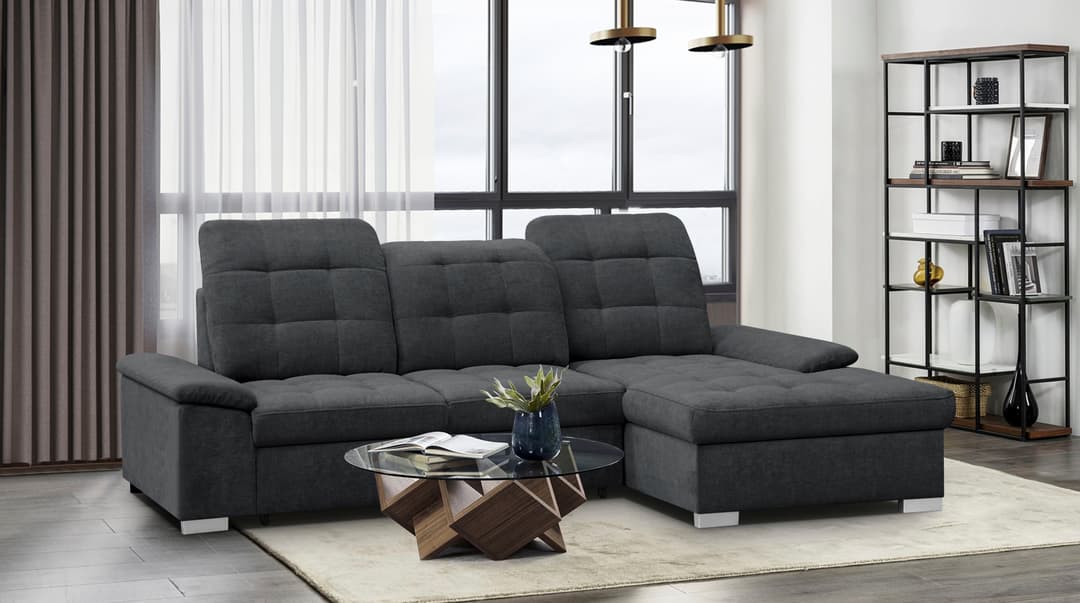WERK2 Ecksofa Carmen | Grau