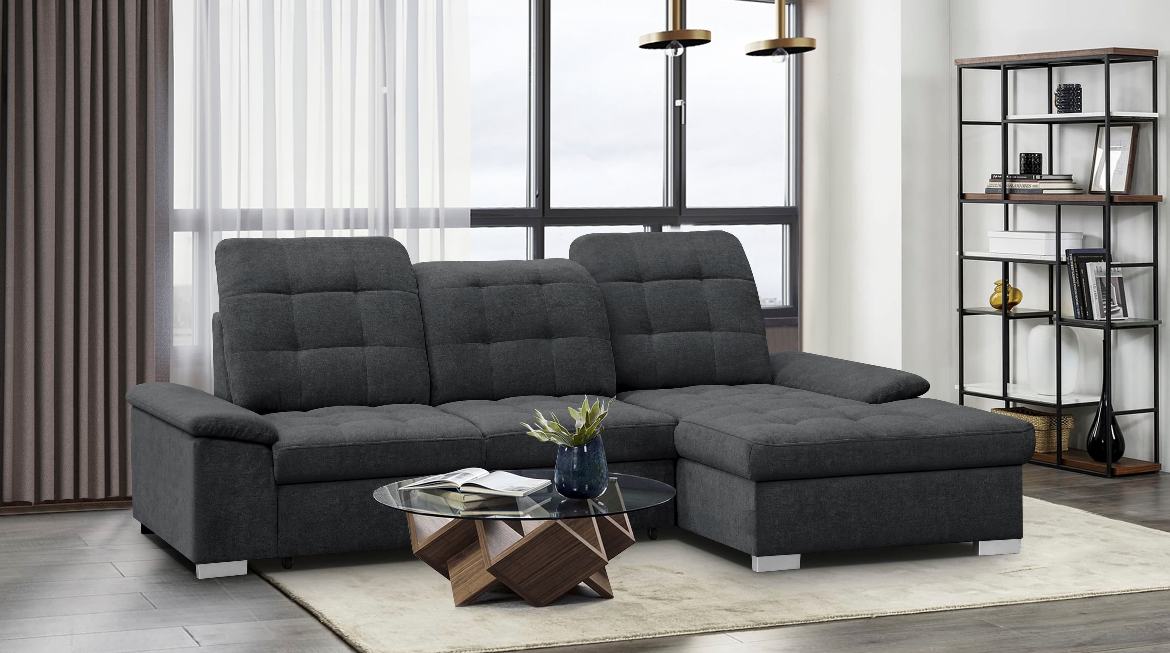 WERK2 Ecksofa Carmen | Grau