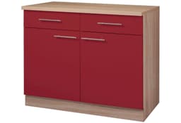 wiho Küchen Unterschrank Montana | Rot