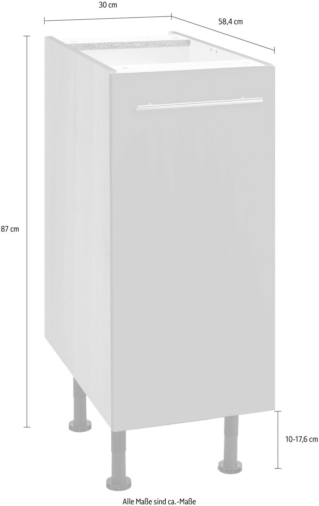 OPTIFIT Unterschrank Bern | Grau