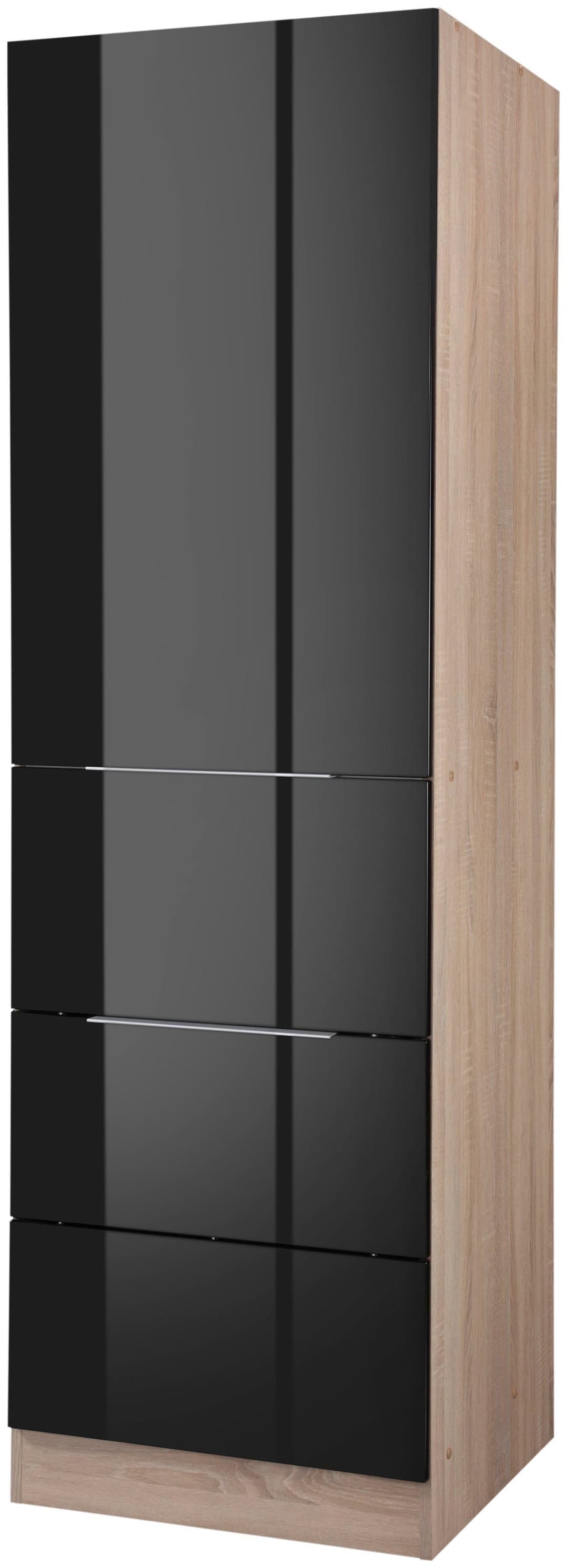 KOCHSTATION Seitenschrank KS-Brindisi | Schwarz