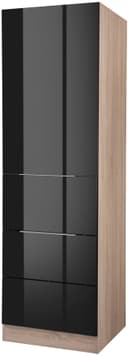 KOCHSTATION Seitenschrank KS-Brindisi | Schwarz