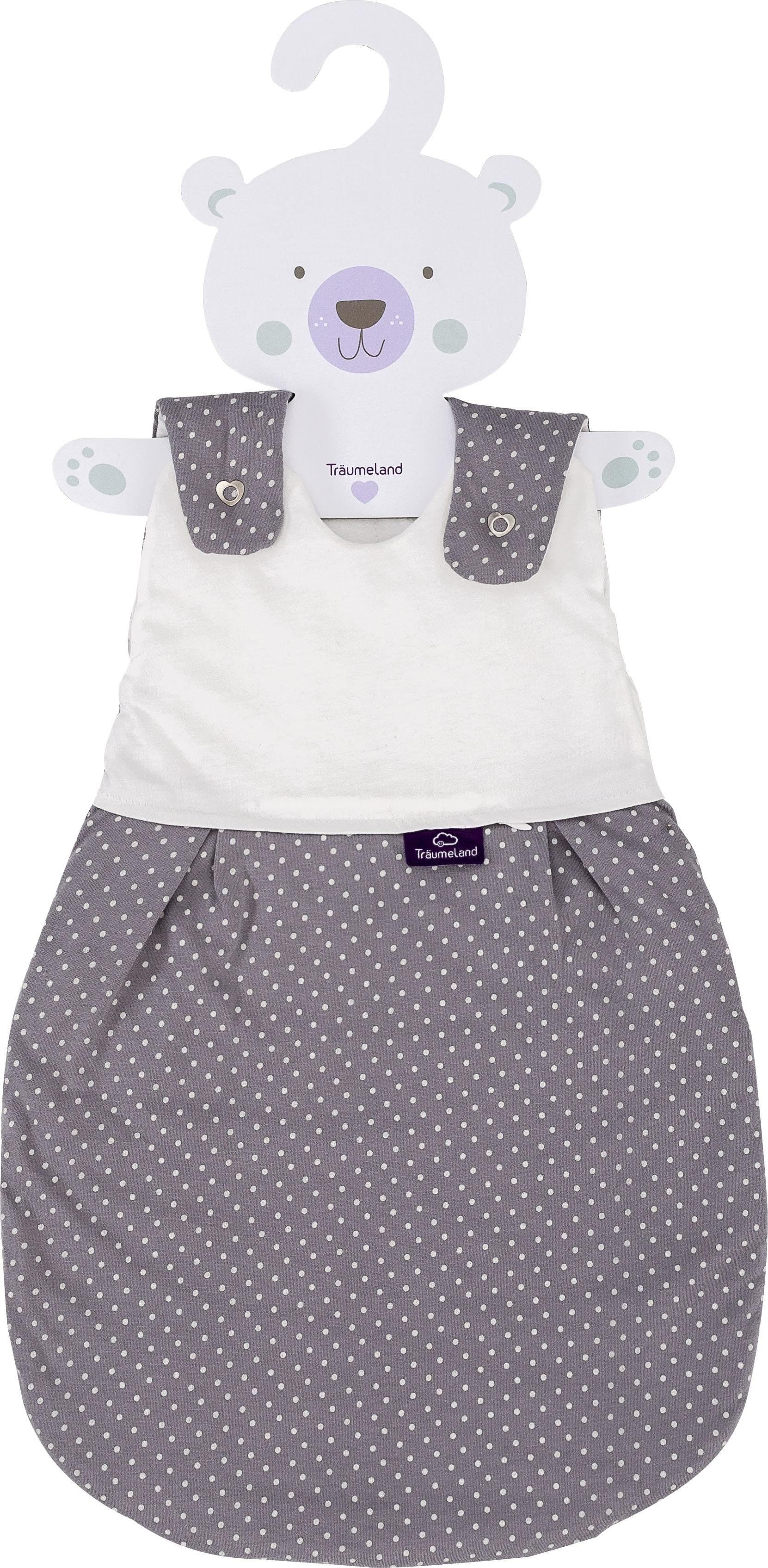Träumeland Babyschlafsack Außenschlafsack Pünktchen grau | Grau