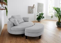ATLANTIC home collection Loveseat Ravi | Grau