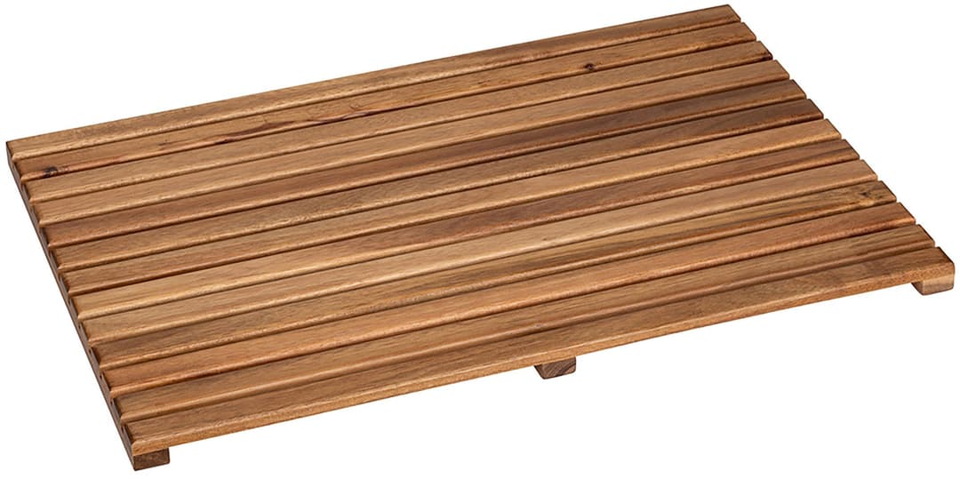 WENKO Duschmatte Indoor & Outdoor Acacia | Braun